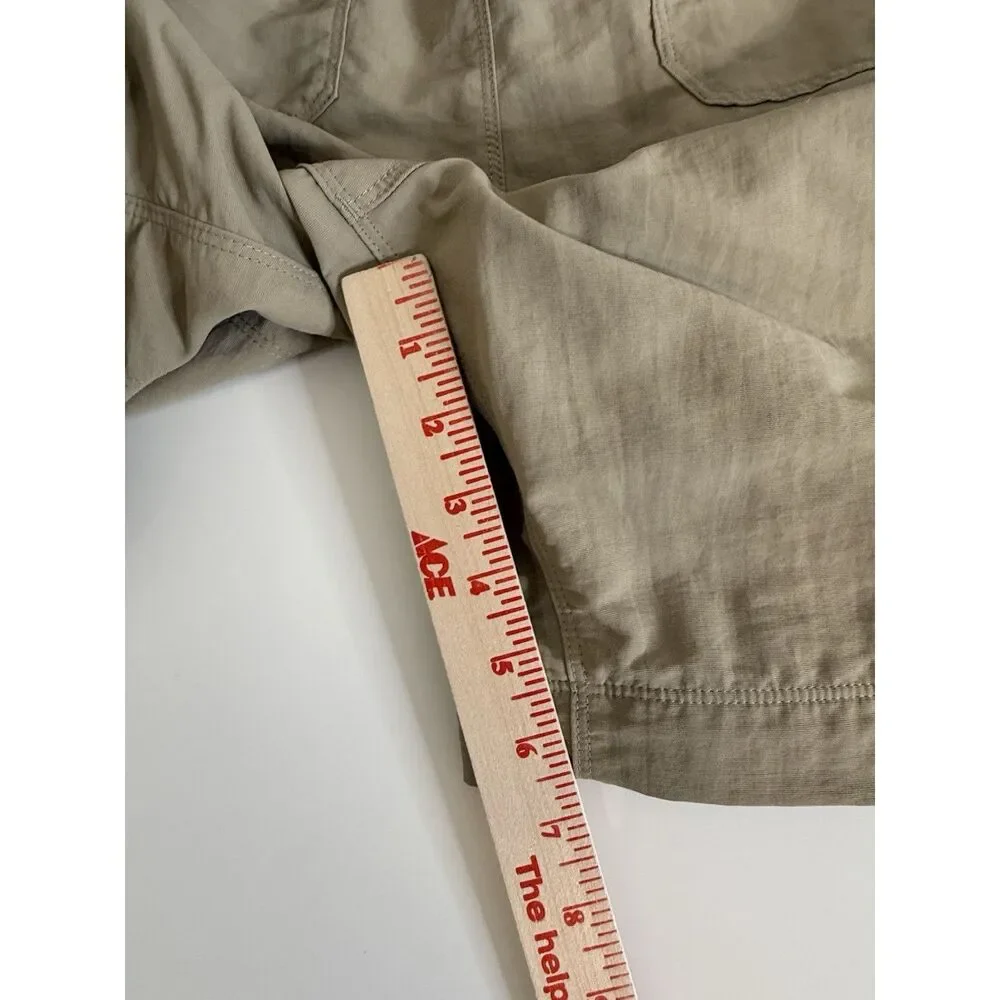 THE NORTH FACE BELTED HIKING CARGO SHORTS KAHKI BEIGE MENS MEDIUM